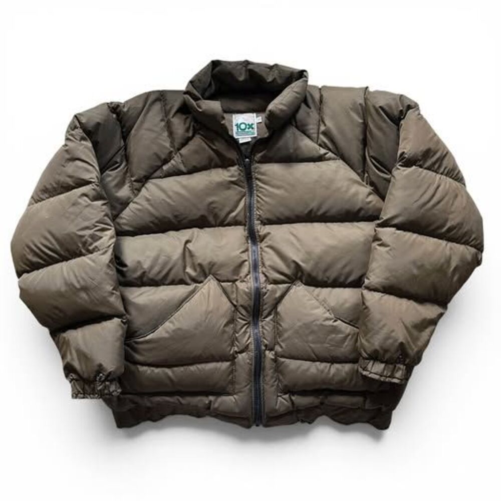 True VTG  10X MFG Goose Down Puffer Coat Jacket | 2XL |70s-80s Brown | USA MADE